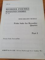 Blokfluit - Petite Suite van Murray, Gebruikt, Klassiek, Overige soorten, Ophalen of Verzenden