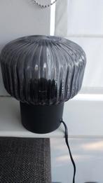 Lucide tafellamp grijs rookglas, Huis en Inrichting, Lampen | Tafellampen, Ophalen of Verzenden, Zo goed als nieuw, Minder dan 50 cm