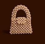 WoodBead Chic, Sieraden, Tassen en Uiterlijk, Ophalen of Verzenden, Nieuw, Beige, Handtas