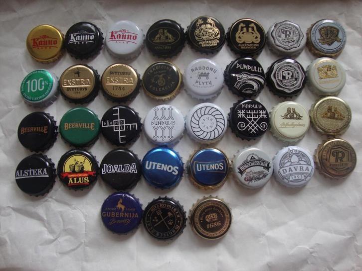 kroonkurken bierdoppen verschillende landen, Verzamelen, Biermerken, Overige merken, Verzenden