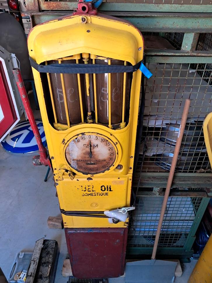 Zeldzame Siam benzinepomp uit jaren 20e 30e, + 200cm marge, Verzamelen, Automaten | Overige, Gebruikt, Ophalen