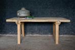 Landelijke, houten salontafel, Huis en Inrichting, 50 tot 100 cm, 100 tot 150 cm, Gebruikt, Landelijk