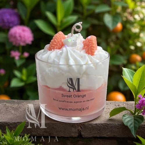 Spuitkaars – Sweet Orange, Huis en Inrichting, Woonaccessoires | Kandelaars en Kaarsen, Nieuw, Kaars, Minder dan 25 cm, Overige materialen