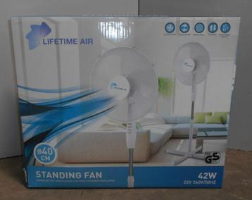 Staande ventilator, Lifetime Air, nieuw in doos, 105-128h cm beschikbaar voor biedingen