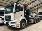 MAN TGS 37.440 8X4 !TRIPLE! PALFINGER KRAAN/HAAK!NIEUW!, Auto's, Vrachtwagens, Automaat, Euro 6, MAN, Wit