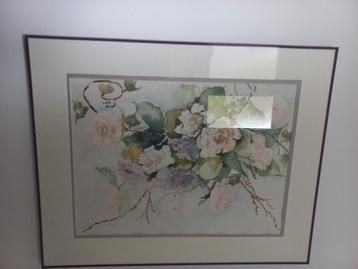 Rozen aquarel beschikbaar voor biedingen