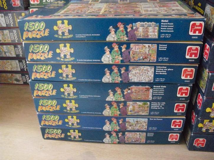 Jan van Haasteren puzzels 1500 st, Hobby en Vrije tijd, Denksport en Puzzels, Gebruikt, Legpuzzel, 500 t/m 1500 stukjes, Ophalen of Verzenden
