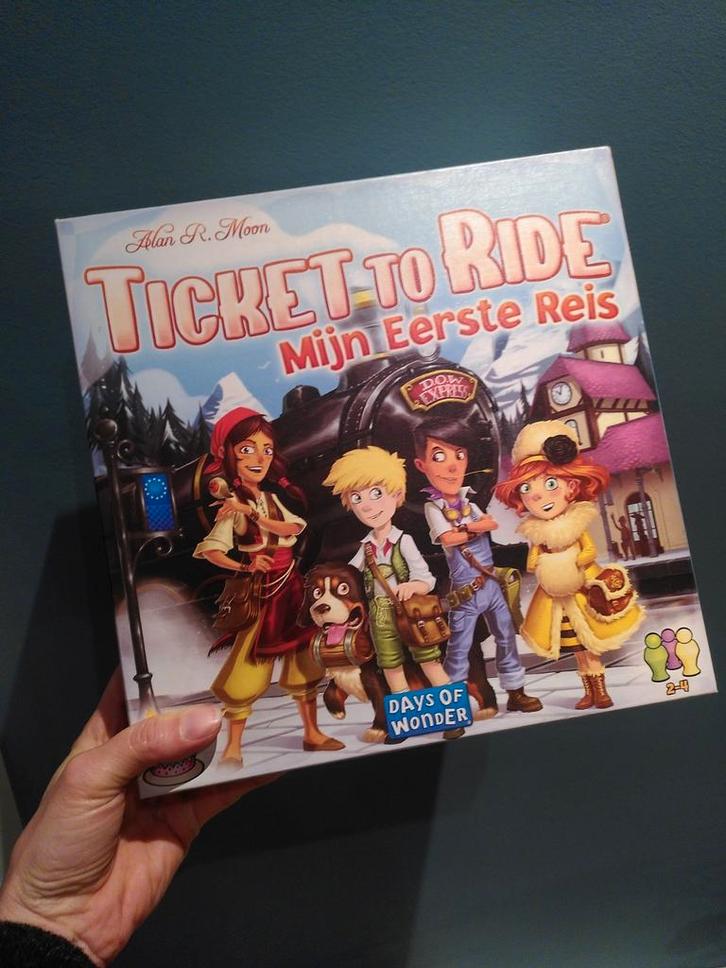 Ticket to ride spel junior mijn eerste reis, Hobby en Vrije tijd, Gezelschapsspellen | Bordspellen, Zo goed als nieuw, Een of twee spelers