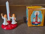 Oud kandelaar met engeltjes 1940-1950, Diversen, Kerst, Ophalen of Verzenden, Zo goed als nieuw