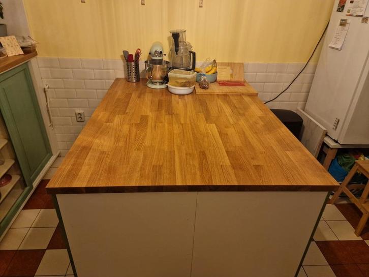 Nieuw Ikea Karlby Keukenblad/Werkblad - 163x125cm, Huis en Inrichting, Tafels | Eettafels, Nieuw, 200 cm of meer, Rechthoekig