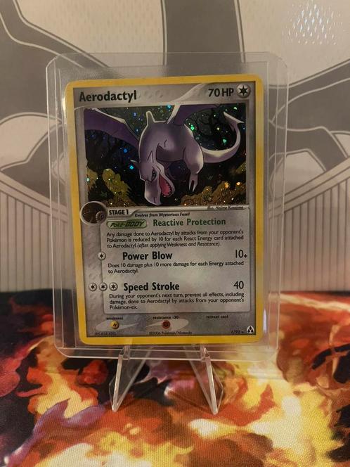 Aerodactyl (LM 1) | EX Legend Maker, Hobby en Vrije tijd, Verzamelkaartspellen | Pokémon, Zo goed als nieuw, Losse kaart, Ophalen of Verzenden