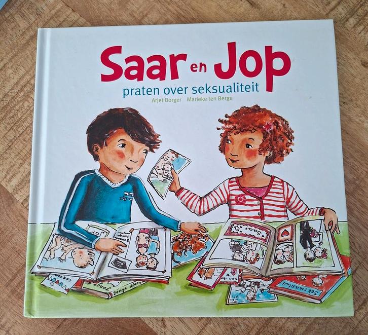 Saar en Jop praten over seksualiteit - Kinderboek, Boeken, Zwangerschap en Opvoeding, Zo goed als nieuw, Opvoeding tot 6 jaar