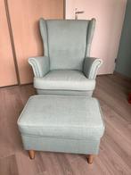 Ikea Strandmon fauteuil met voetenbank., Ophalen, Gebruikt, 75 tot 100 cm, 75 tot 100 cm