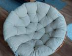 Rotan Papasan Stoel met Kussen, Ophalen, Wit, Bohemian, Stof