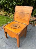 Antiek toilet. Eiken hout. Brocante toilet - WC, Ophalen