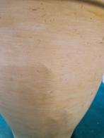 bloempot geel gekwast groot, Ophalen of Verzenden, 'T Olde Gre-j, Info@toldegrej.nl, Endepoelstraat 20f Didam