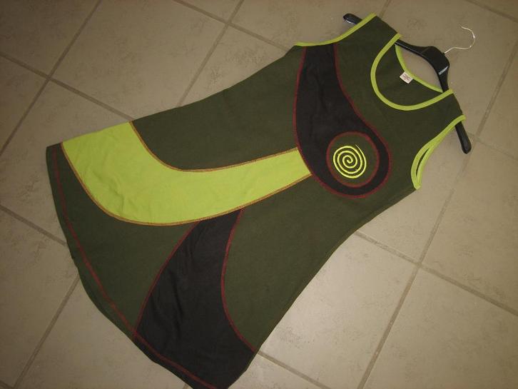 Prachtig speels tuniek-jurkje met uit NEPAL 38-40 Snazzeys, Kleding | Dames, Jurken, Nieuw, Maat 42/44 (L), Overige kleuren, Knielengte