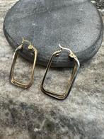 14k Gouden Bicolor Oorbellen, Ophalen of Verzenden, Zo goed als nieuw, Goud, Hangers