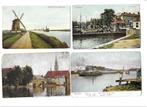 zaandam  3x  ook apart  binnenvaart  spoorbrug  sluis, Verzenden, Voor 1920, Gelopen, Noord-Holland
