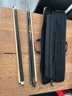 Poolkeu Set met Tas, Krijt & Pomerans Bewerker, Sport en Fitness, Biljarten en Poolen, Ophalen, Zo goed als nieuw, Keu of Ballen