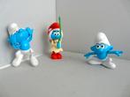 BGK 2018 # Peyo - Smurfin en 2 Smurfen (ca. 14 cm), Verzamelen, Smurfen, Ophalen of Verzenden, Zo goed als nieuw, Verschillende Smurfen