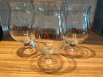 3 duvel bierglazen met goud kleurige letters, Ophalen of Verzenden