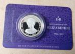 Verzilverde Commemorative munt Queen Elizabeth 1926-2022, Ophalen of Verzenden, Zilver