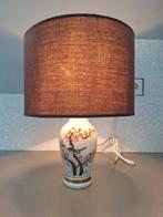 Tafellamp Chinese vaas bruine lampenkap - vaaslamp, Ophalen, Zo goed als nieuw, Minder dan 50 cm