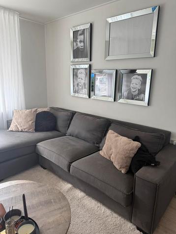 Hoekbank Urban Sofa antraciet grijs 284x175cm. Diepte: 79cm