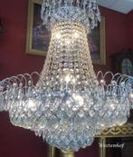 Kristallen kroonluchter zilver zakkroonluchter swarovski bol, Huis en Inrichting, Lampen | Kroonluchters, Ophalen of Verzenden