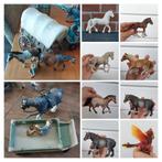 Schleich huifkar, Boerenkar, Witte fries, Paarden met label, Verzamelen, Dierenverzamelingen, Ophalen of Verzenden, Zo goed als nieuw