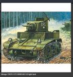 Bouwpakket Mirage 72670 1/72 WWII M3 US light tank, Hobby en Vrije tijd, Modelbouw | Auto's en Voertuigen, Tank, Italeri, 1:32 tot 1:50