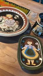 Schweizer handarbeit Kohler Biel wandborden en kan, Ophalen of Verzenden