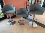 3 Barstoelen van Goossens, Huis en Inrichting, Ophalen, Draaibaar, 60 tot 90 cm, Zo goed als nieuw