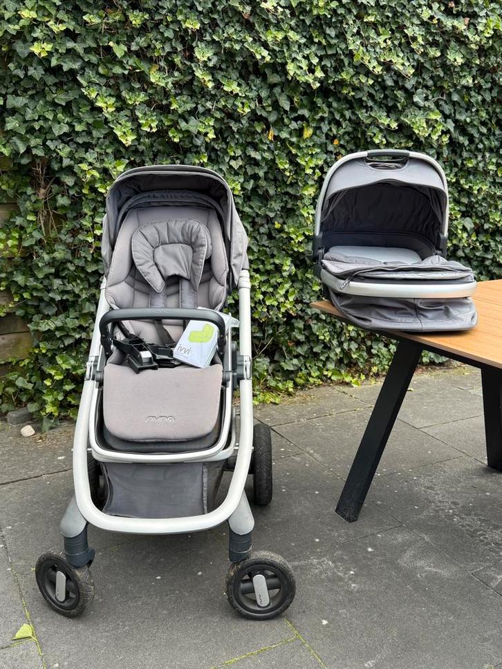 Nuna Ivvi complete combi kinderwagen, Kinderen en Baby's, Kinderwagens en Combinaties, Gebruikt, Combiwagen, Overige merken, Met reiswieg