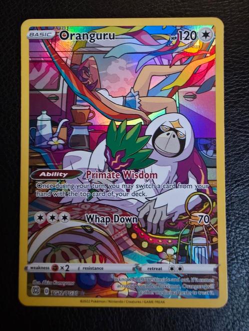 Oranguru TG12 sword shield brilliant stars, Hobby en Vrije tijd, Verzamelkaartspellen | Pokémon, Nieuw, Losse kaart, Ophalen of Verzenden