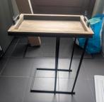 Bijzettafel bank, Huis en Inrichting, Tafels | Bijzettafels, Ophalen, Minder dan 55 cm, Gebruikt, Rond