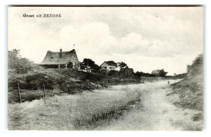Zeegse, (bij Zuidlaren) Groet uit Zeegse, Verzamelen, Ansichtkaarten | Nederland, Gelopen, Drenthe, 1920 tot 1940, Verzenden