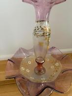 Pied de Milieu Roze Handbeschilderd, Antiek en Kunst, Antiek | Vazen, Ophalen