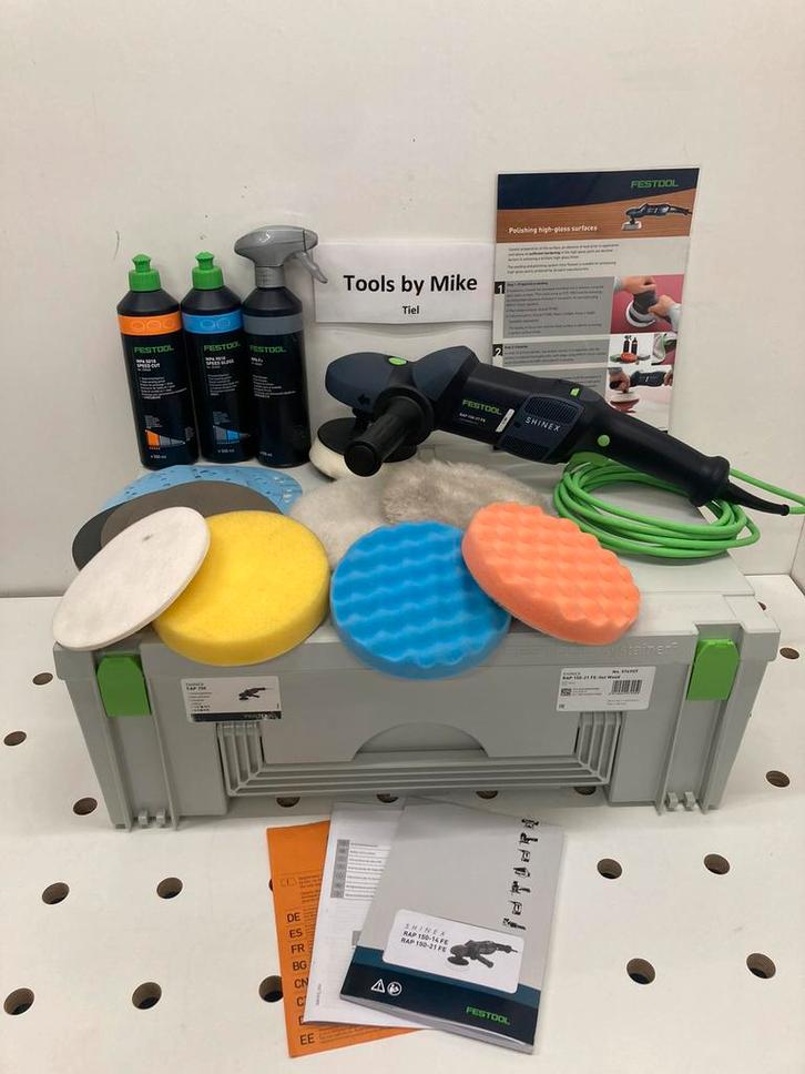 Festool shinix polijstmachine set (nieuwstaat), Doe-het-zelf en Verbouw, Gereedschap | Overige machines, Zo goed als nieuw, Ophalen