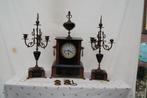 Zwart marmeren klokstel, Antiek en Kunst, Antiek | Klokken, Ophalen of Verzenden