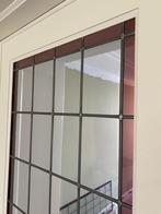 Glas in lood panelen uit schuifdeuren. 2 stuks, Doe-het-zelf en Verbouw, Glasplaat, Glas in lood, Minder dan 80 cm, Gebruikt