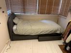 Gestoffeerd Ikea bed met matras, Ophalen, Overige materialen, 100 cm, Eenpersoons