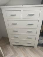 Roomwitte ladekast met 6 lades, Ophalen, Overige materialen, Gebruikt, 50 tot 100 cm