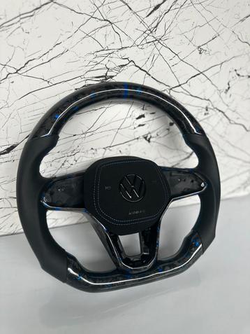VW Golf MK 8 R GTI Forged carbon + alcantara blauwe stiksels beschikbaar voor biedingen