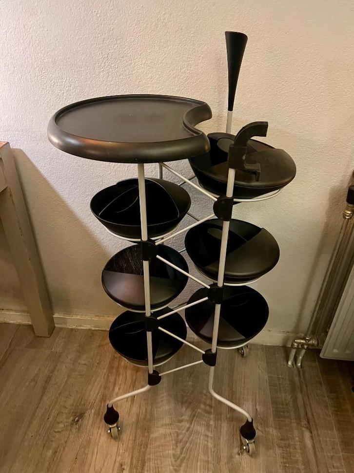 Kappers salon Trolley Wella professionals Wellaboy Workboy, Huis en Inrichting, Tafels | Bijzettafels, Gebruikt, Rond, 60 cm of meer