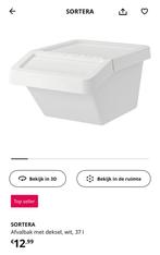 Sortera Afvalbak met Deksel - Zo Goed Als Nieuw, Doe-het-zelf en Verbouw, Kratten en Dozen, Ophalen, 40 tot 60 cm, Opvouwbaar