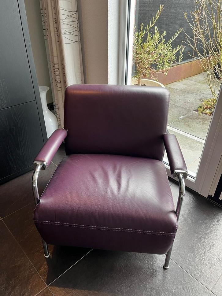 Paarse Chateau d'Ax stoel, Huis en Inrichting, Fauteuils, Gebruikt, Metaal, 50 tot 75 cm, 75 tot 100 cm, Ophalen