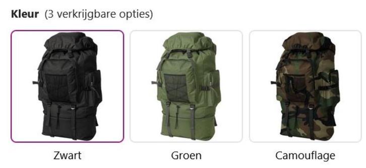 Rugzak 100L rugtas legerstijl camouflage GRATIS VERZENDEN!, Sieraden, Tassen en Uiterlijk, Tassen | Rugtassen, Nieuw, Overige merken