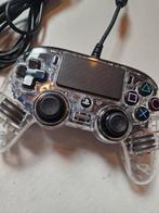 Nacon Bedrade PS4 Controller Transparant blueled playstation, Ophalen of Verzenden, Gebruikt
